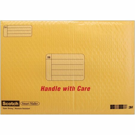 3M Scotch 8915 Smart Mailer, 10-1/2 x 15 in, Yellow, Self-Seal Closure 8915SMLR